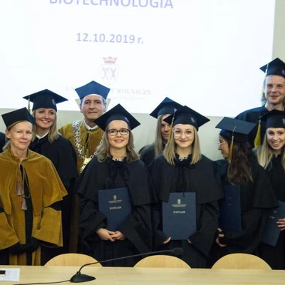 Wręczenie Dyplomów Biotechnologia 12.10.2019