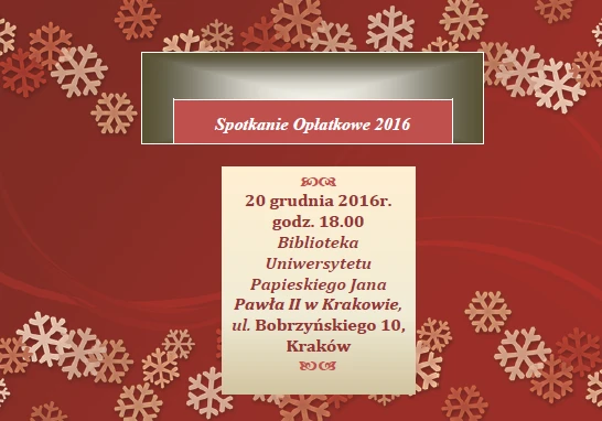 Spotkanie opłatkowe