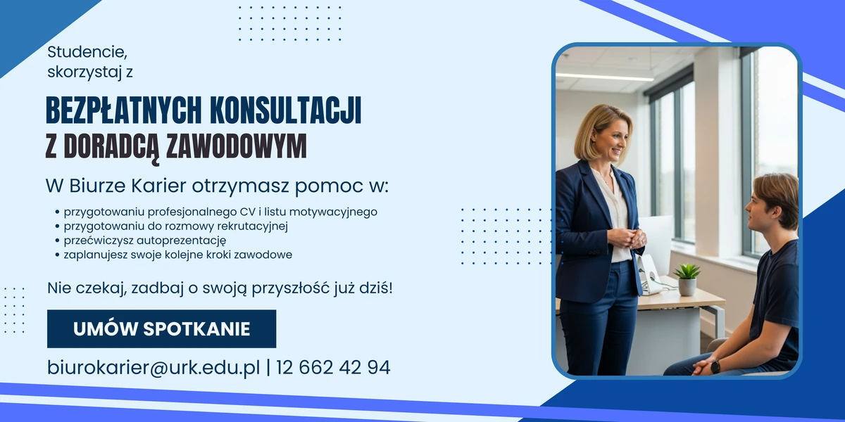 Biuro Karier konsultacje z doradcą zawodowym
