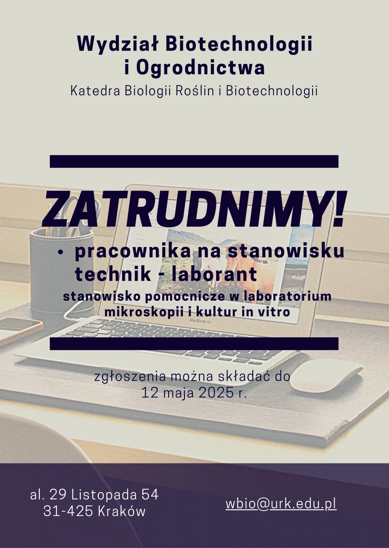 praca w KBRiB - technik-laborant